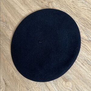 Vintage Basque Navy Blue Wool Beret
